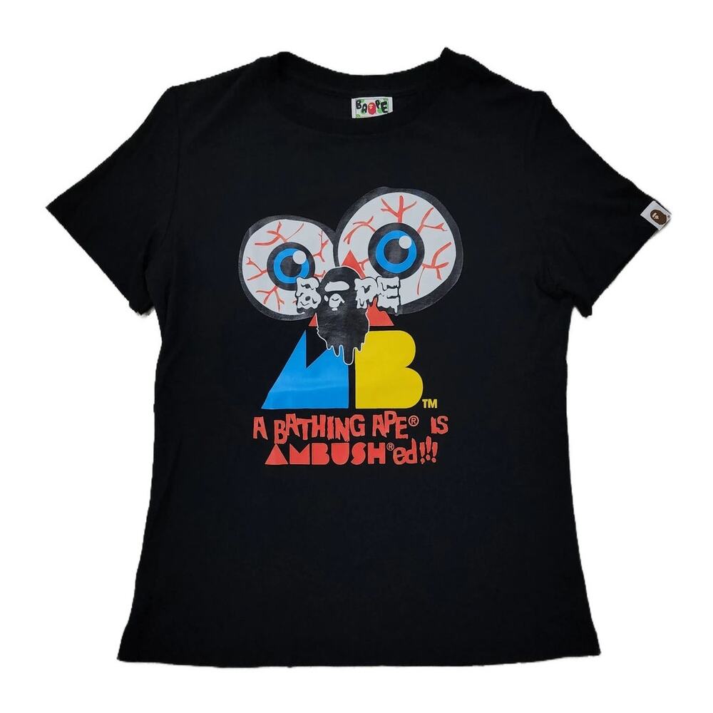 Bape x Ambush Tee Big Eyes BLACK